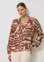 Blusa M/l Decote V Estampa Maze Colors 56.20.3505 - comprar online