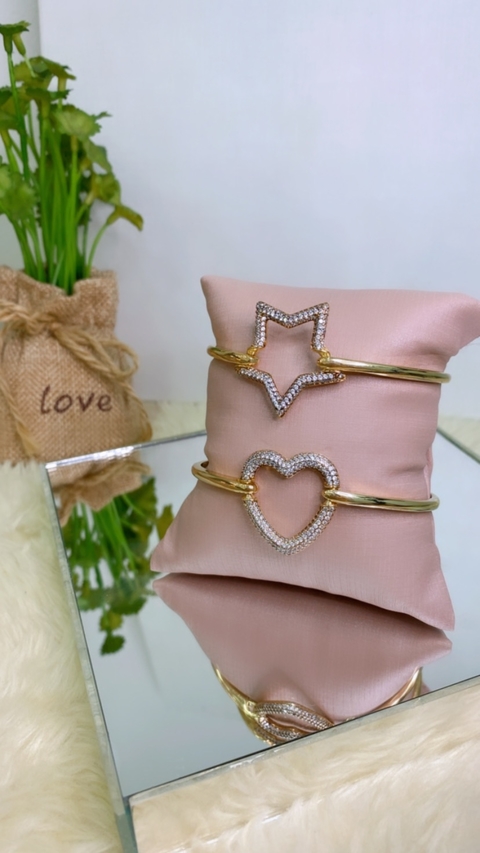 Bracelete Com Fecho Cravejado