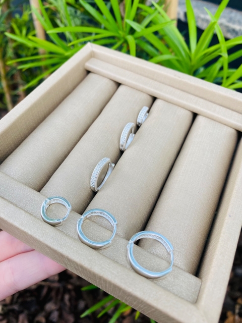 Trio Argola Prata 925