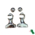 SUPORTE PVC SIMPLES MEDIO CROMADO (PAR) 05030177