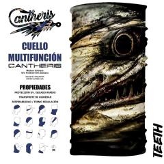 CUELLO MULTIFUNCION con Filtro Uv Deportivo. Caza Pesca Moto Bicicleta Ski Snowboard MOD: TEETH en internet