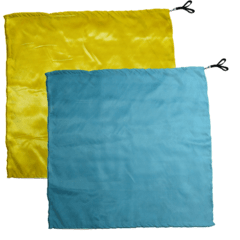 Swing Flag Quadrado Amarelo e Azul Claro - Vendido por par