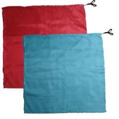 Swing Flag Quadrado Azul Claro e Vermelho - Vendido por par