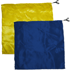 Swing Flag Quadrado Amarelo e Azul Escuro - Vendido por par