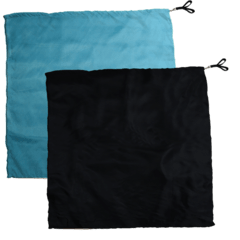 Swing Flag Quadrado Azul Claro e Preto - Vendido por par