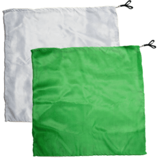 Swing Flag Quadrado Verde Claro e Branco - Vendido por par