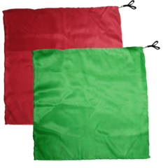 Swing Flag Quadrado Verde Claro e Vermelho - Vendido por par