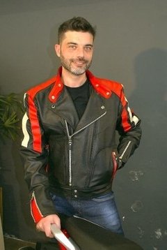 Jaqueta Motoqueiro De Couro Legítimo Masculina -várias Cores