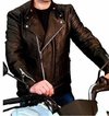 Jaqueta Motoqueiro De Couro Legítimo Masculina
