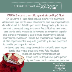 Carta de Santa Individual - tienda online