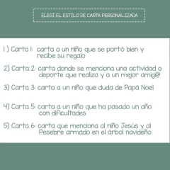 Carta de Santa Individual - comprar online