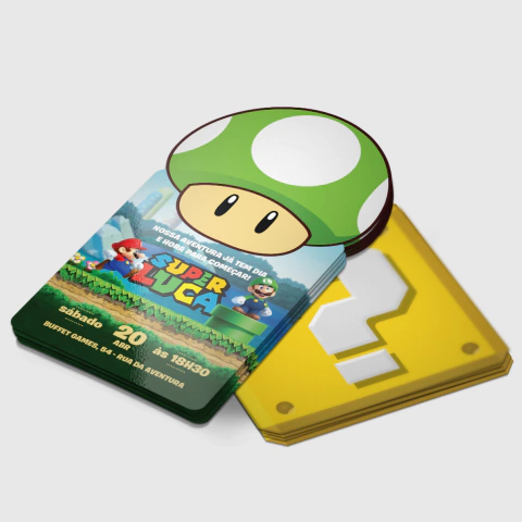 Convite Mario Game