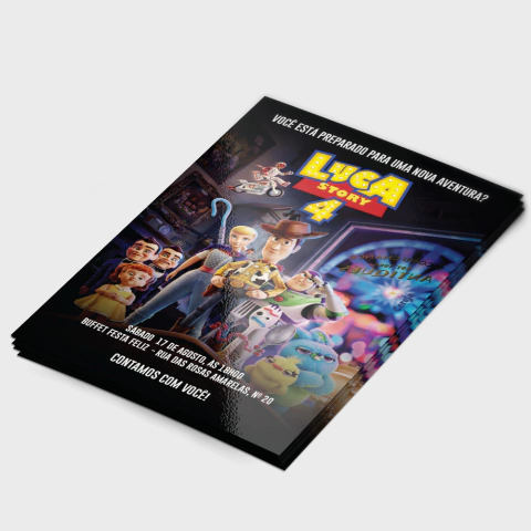 Convite Toy Story Filme