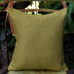 funda chenille verde 40 x 40