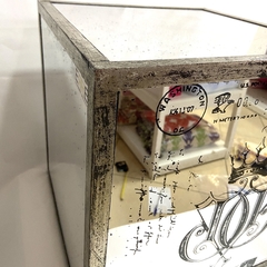 Mesa cubo espejada grande - comprar online
