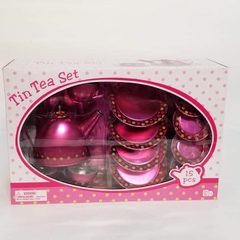 Set de te De chapa fucsia en caja