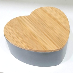 Alajero corazón con tapa de madera y espejo - comprar online