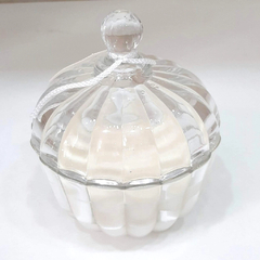 Velas Aromáticas frasco Peonia y flores blancas