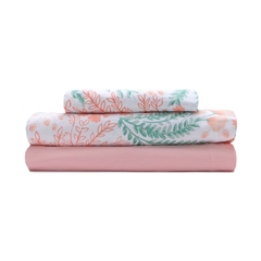 Juego de Sábanas twin Arco Iris floral tropical 180 hilos - tienda online