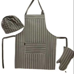 Delantal cocina hombre rayado - comprar online