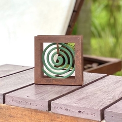 Porta espiral cuadrado oxído