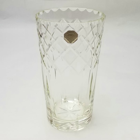 Florero de cristal tallado - comprar online