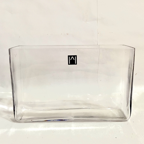 Florero rectangular de vidrio - comprar online