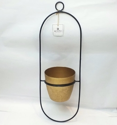 Porta maceta x 1 de hierro