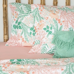 Juego de Sábanas twin Arco Iris floral tropical 180 hilos - comprar online