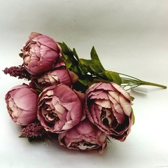Ramo peonias rosa viejo