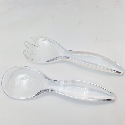 Set de cuchara para ensalada acrílica