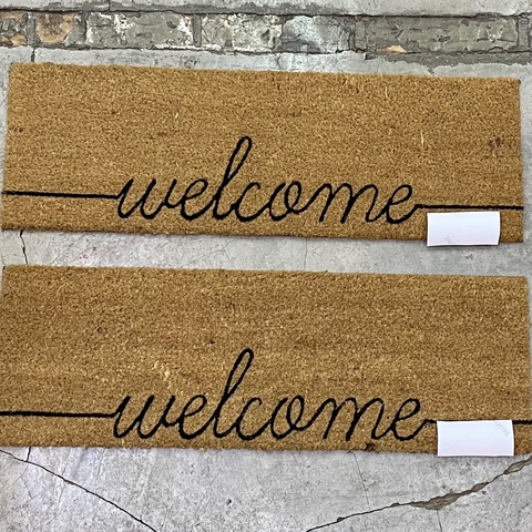 Felpudo de yute Welcome