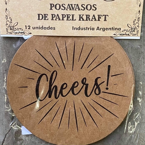Posa vasos de papel x 12 u Cheers