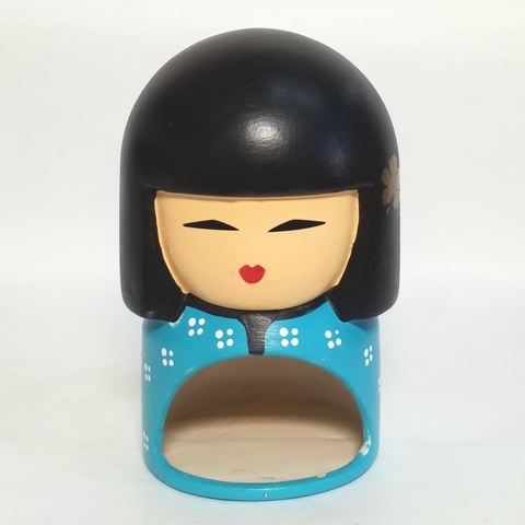 Porta esponja muñeca  celeste - comprar online