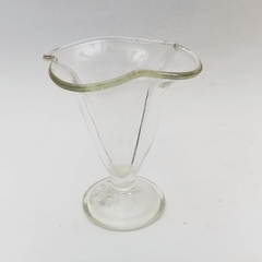 Copa postre vidrio flor