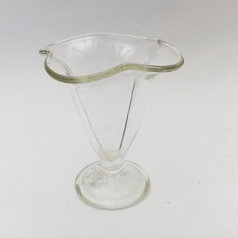 Copa postre vidrio flor