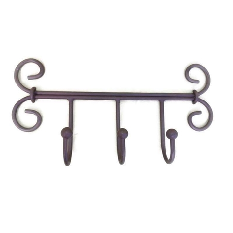 Perchero de hierro patinado x 3