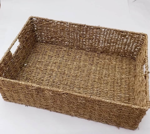 Canasto seagrass 55 x 37 x 17 - comprar online