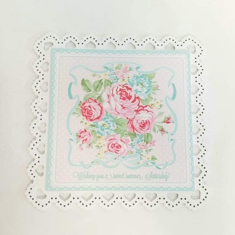 Apoya fuente cuadrada estampa floral - comprar online