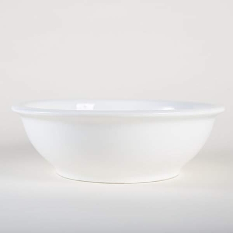 Ensaladera cerámica blanca