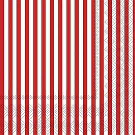 Servilletas de papel Rojas ralladas