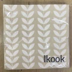 Servilleta papel estampa hojas - comprar online