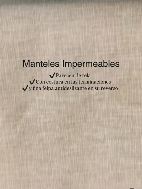 Mantel simil Lino vinilico Beige Diseño1.40 x 2.00 m - comprar online