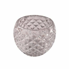 Candelabro de vidrio con rombos - comprar online