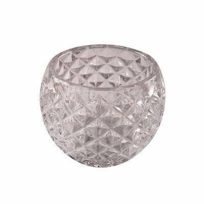 Candelabro de vidrio con rombos - comprar online