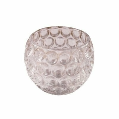 Candelabro de vidrio con burbuja 9 x 8 cm - comprar online