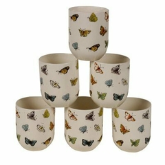 Cuenco x 6 estampada mariposa - comprar online