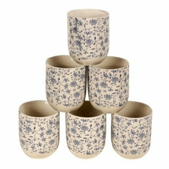 Cuenco x 6 estampada flores - comprar online