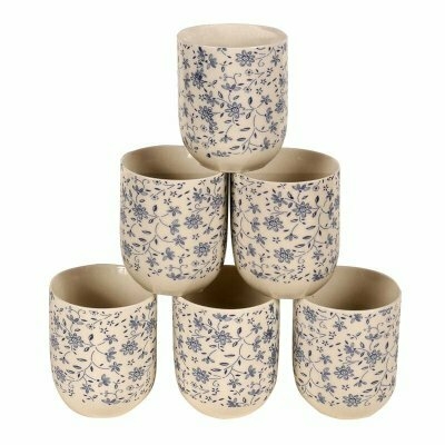 Cuenco x 6 estampada flores - comprar online