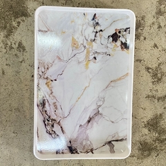 Bandeja de melamina rectangular estampa marmol - comprar online